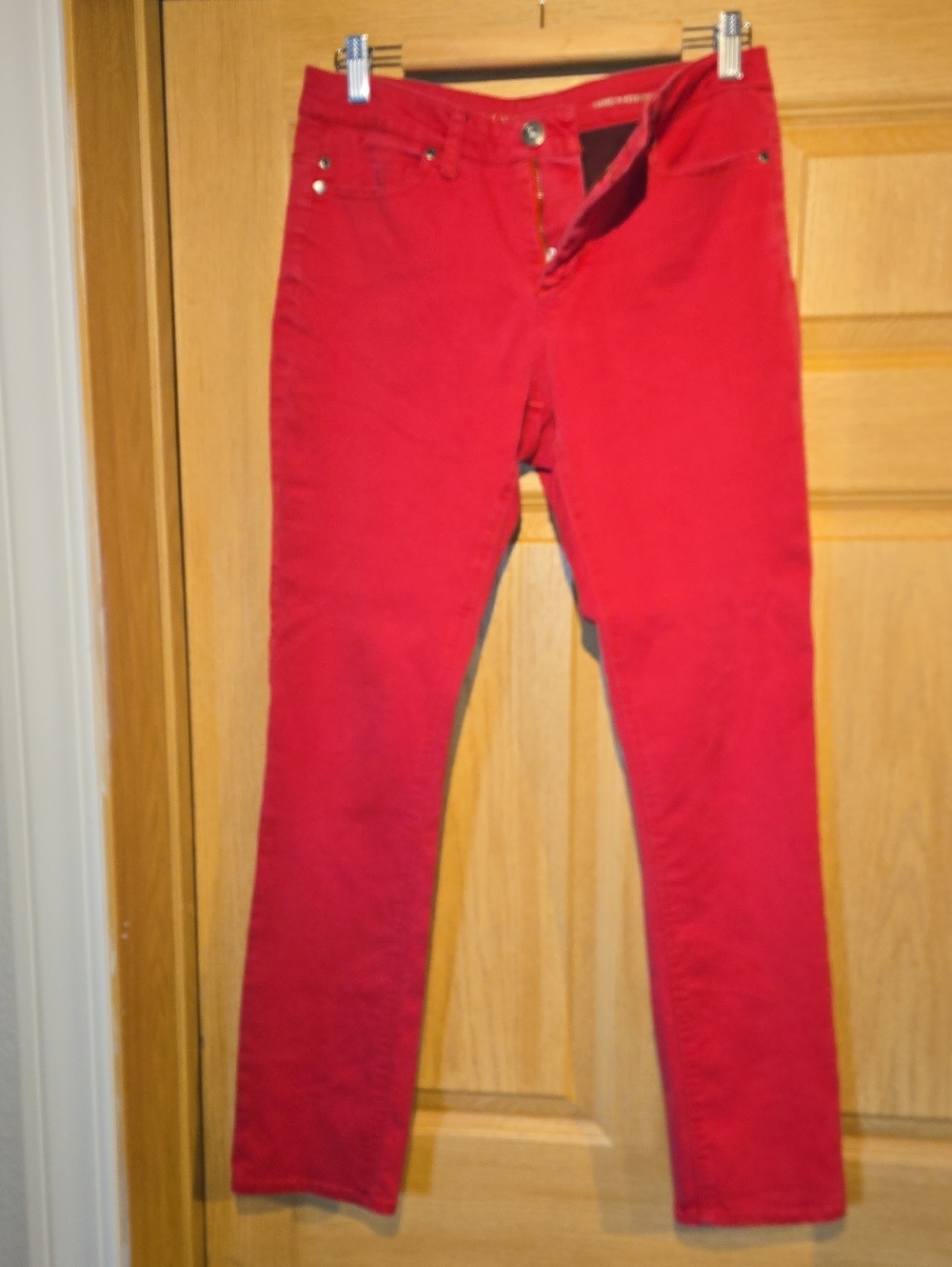 Liverpool Jeans Company Women's Bright Red Skinny Jeans